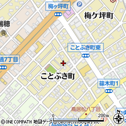 愛知県春日井市ことぶき町93周辺の地図