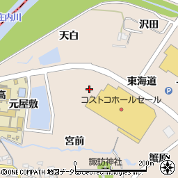 愛知県名古屋市守山区中志段味宮浦周辺の地図