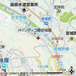 神奈川県足柄下郡箱根町木賀周辺の地図