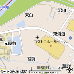 愛知県名古屋市守山区中志段味（宮浦）周辺の地図