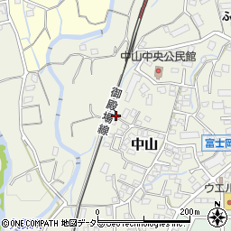 静岡県御殿場市中山614-5周辺の地図