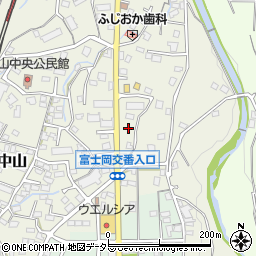 静岡県御殿場市中山707周辺の地図