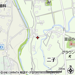 静岡県御殿場市二子437周辺の地図