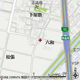 愛知県西春日井郡豊山町青山六和周辺の地図