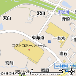 愛知県名古屋市守山区中志段味東海道周辺の地図