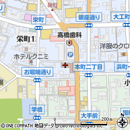 小田原郵便局周辺の地図