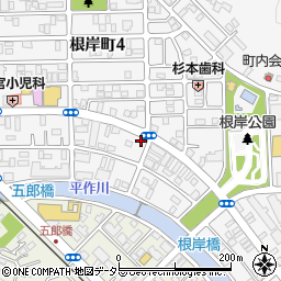 タイムズ横須賀根岸町第９駐車場周辺の地図