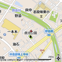 愛知県名古屋市守山区中志段味唐池周辺の地図