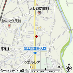 静岡県御殿場市中山728-1周辺の地図