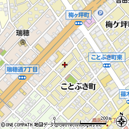愛知県春日井市ことぶき町204周辺の地図
