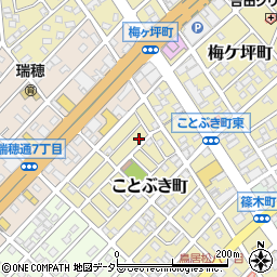 愛知県春日井市ことぶき町166周辺の地図