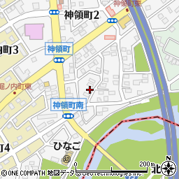 愛知県春日井市神領町2丁目7周辺の地図