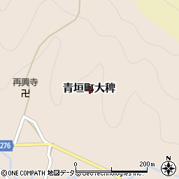 兵庫県丹波市青垣町大稗周辺の地図