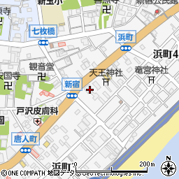 神奈川県小田原市浜町周辺の地図