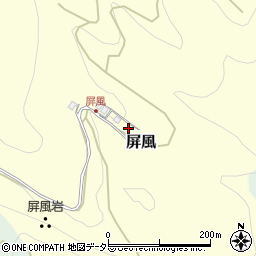 滋賀県犬上郡多賀町屏風周辺の地図