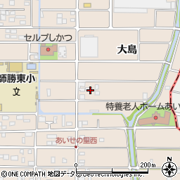 愛知県北名古屋市六ツ師大島周辺の地図