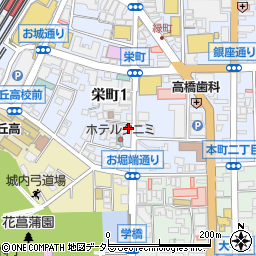 古竹堂御堀端店周辺の地図
