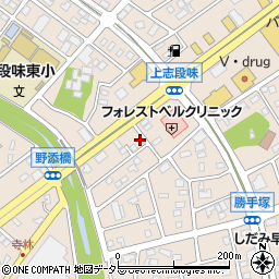 愛知県名古屋市守山区上志段味羽根前周辺の地図