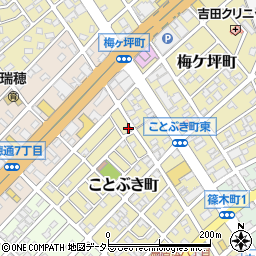 愛知県春日井市ことぶき町170周辺の地図