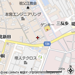 愛知県稲沢市祖父江町四貫堤外53周辺の地図
