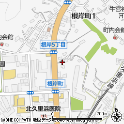 リパーク横須賀根岸町１丁目駐車場周辺の地図