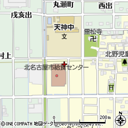 愛知県北名古屋市北野小柳周辺の地図