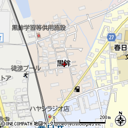 愛知県春日井市黒鉾町黒鉾周辺の地図