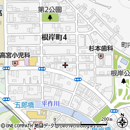 常盤荘周辺の地図