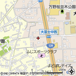 静岡県富士宮市万野原新田4094-2周辺の地図