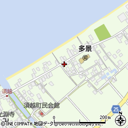 彦根須越郵便局 ＡＴＭ周辺の地図
