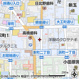 角田ガクブチ店周辺の地図