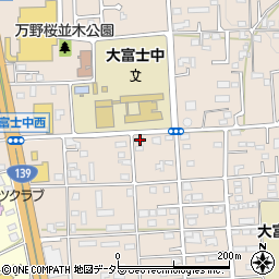 静岡県富士宮市万野原新田4123周辺の地図
