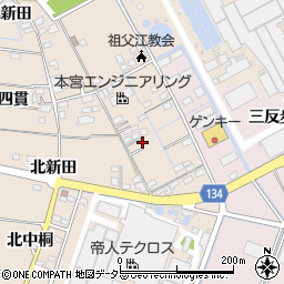 愛知県稲沢市祖父江町四貫堤外115周辺の地図