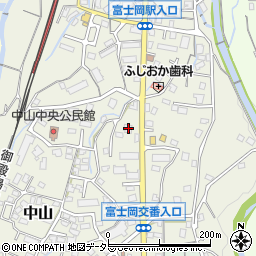 静岡県御殿場市中山645周辺の地図