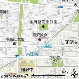 稲沢カトリック教会周辺の地図