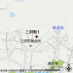愛知県瀬戸市三沢町周辺の地図