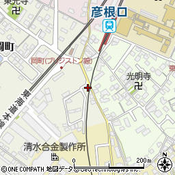 滋賀県彦根市岡町2周辺の地図