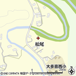 千葉県夷隅郡大多喜町松尾周辺の地図