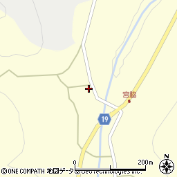 京都府南丹市美山町宮脇中道周辺の地図