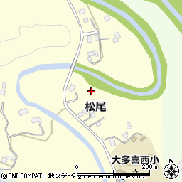 千葉県大多喜町（夷隅郡）松尾周辺の地図