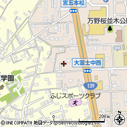 静岡県富士宮市万野原新田4092周辺の地図