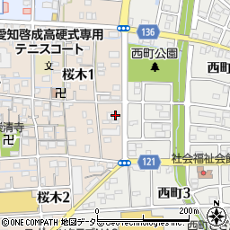 セルカホール稲沢周辺の地図