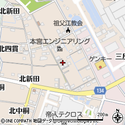 愛知県稲沢市祖父江町四貫堤外111周辺の地図