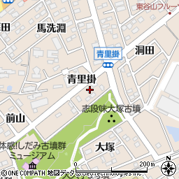 愛知県名古屋市守山区上志段味青里掛1350周辺の地図