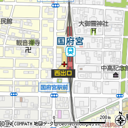 ファミリーマート稲沢国府宮店周辺の地図