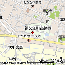愛知県稲沢市祖父江町高熊西54周辺の地図