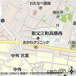 愛知県稲沢市祖父江町高熊西56周辺の地図