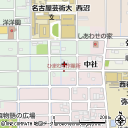 愛知県北名古屋市法成寺（神子前）周辺の地図