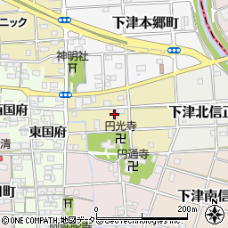 愛知県稲沢市下津土山町33周辺の地図