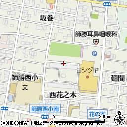 愛知県北名古屋市鹿田次輪周辺の地図
